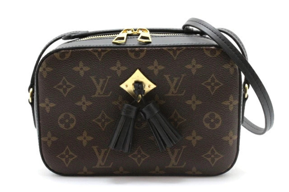LOUIS VUITTON Saintonge Shoulder Bag Monogram Noir Black